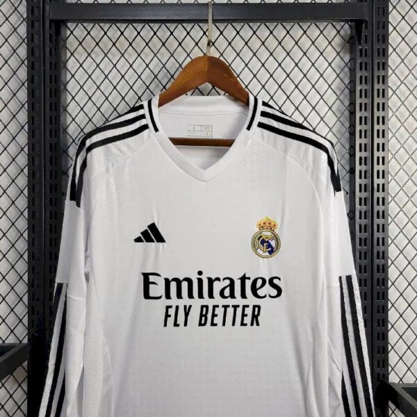 2425 Real Madrid Home Long Sleeve 7