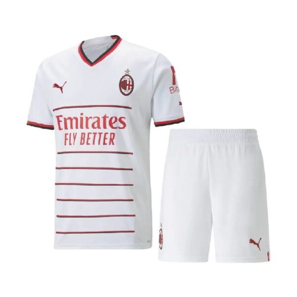 Ac Milan 202223 Away Kids Jersey And Shorts Kit 47055