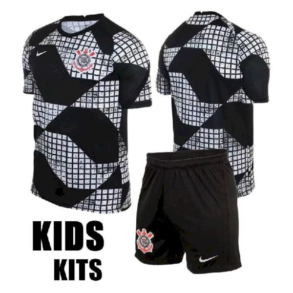 Corinthians 2021 Fourth Kids Jersey And Shorts Kit 41142