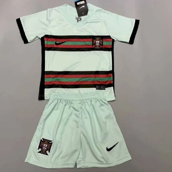 Portugal 2021 Away Kids Jersey And Shorts Kit 37808