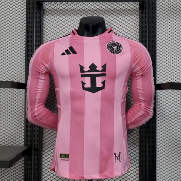 Inter Miami 2025/26 Home Long Sleeves Jersey Player Version-Xxl